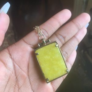 Long Gold and Yellow Necklace